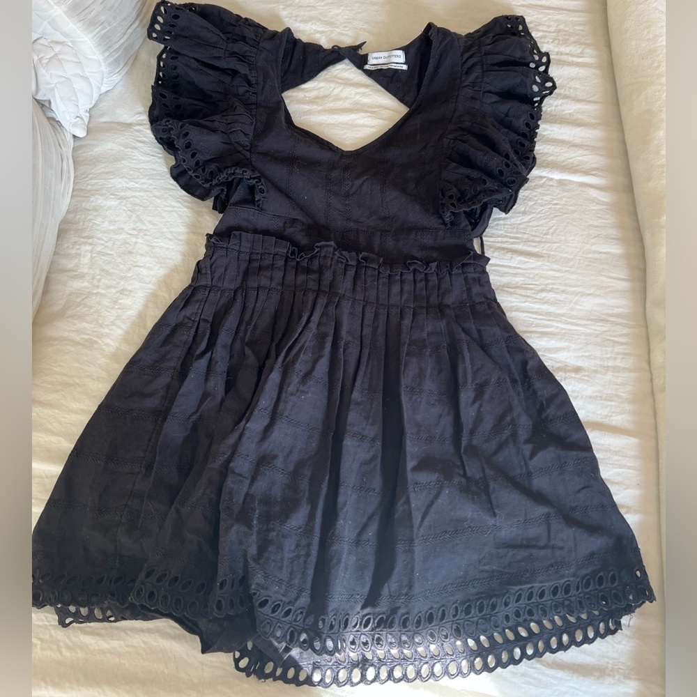 Urban Outfitter Black Eyelit Dress